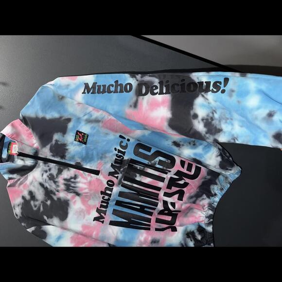 Vintage 90s Tie-Dye Half-Zip Sweatshirt - Mucho Music! by Manitas Small - Picture 5 of 7